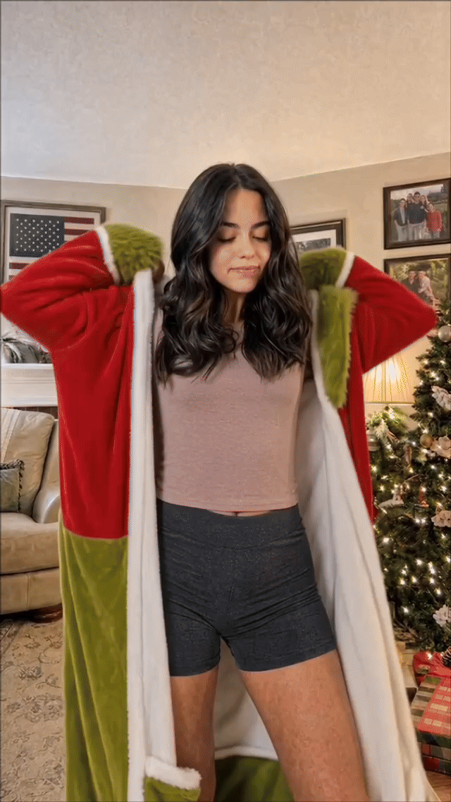 🎄🎄❄️❄️Heated Christmas Hooded Blanket Robe