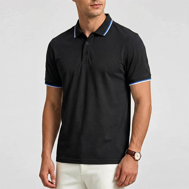 Men's Luxury Short-Sleeve Casual Polo
