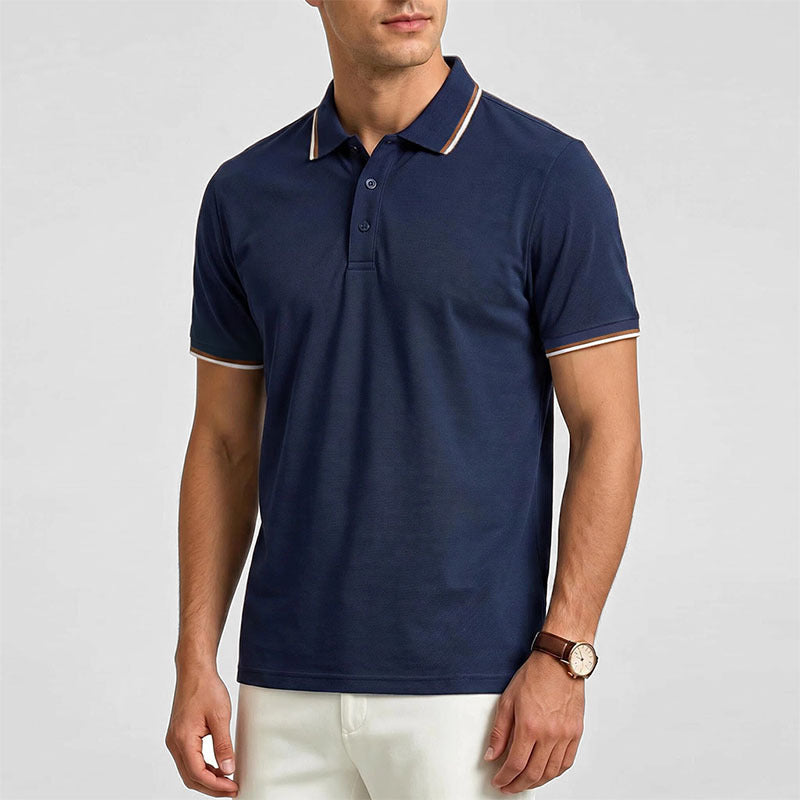 Men's Luxury Short-Sleeve Casual Polo