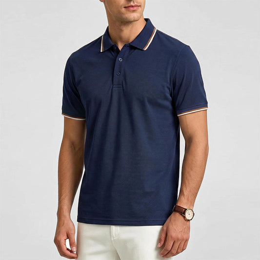 Men's Luxury Short-Sleeve Casual Polo
