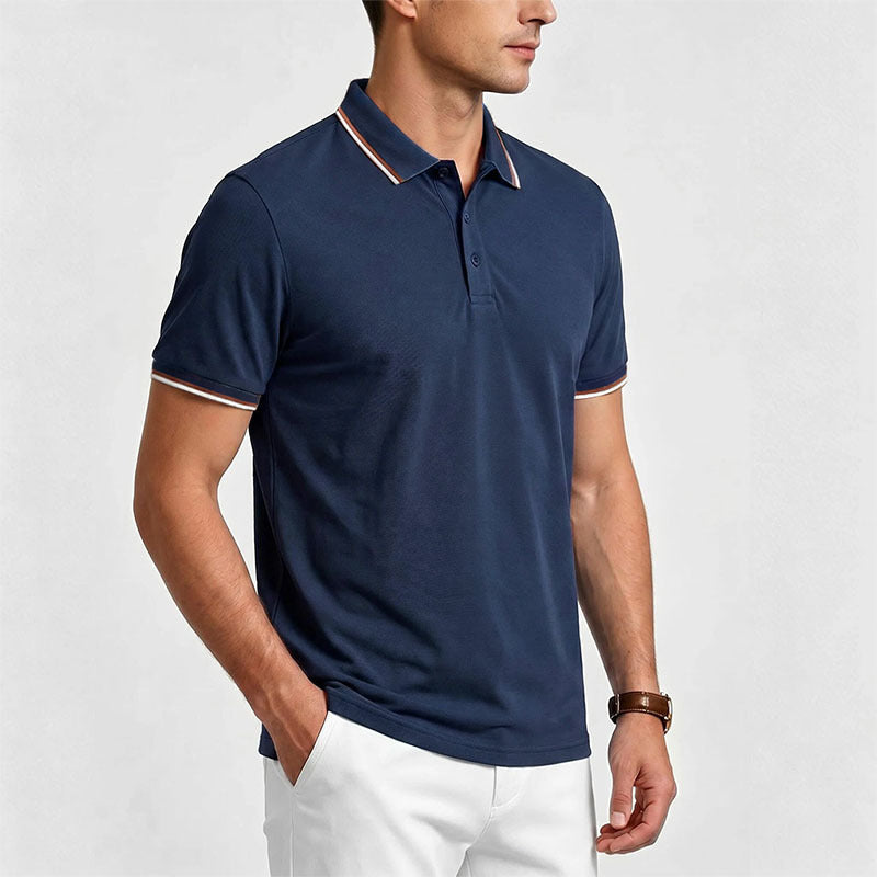 Men's Luxury Short-Sleeve Casual Polo