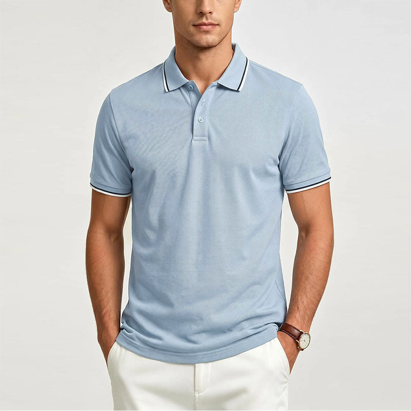 Men's Luxury Short-Sleeve Casual Polo