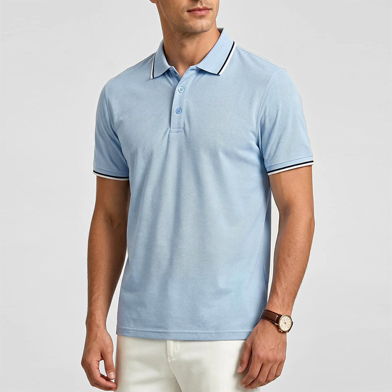 Men's Luxury Short-Sleeve Casual Polo