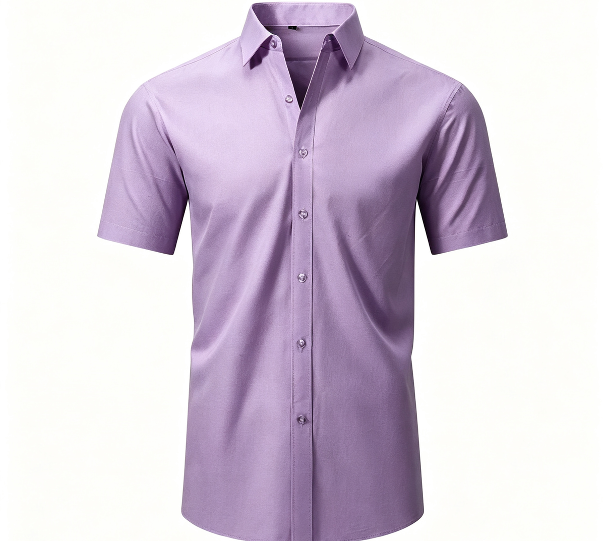Men's Slim Fit High Stretch Long‑Sleeve Dress Shirt