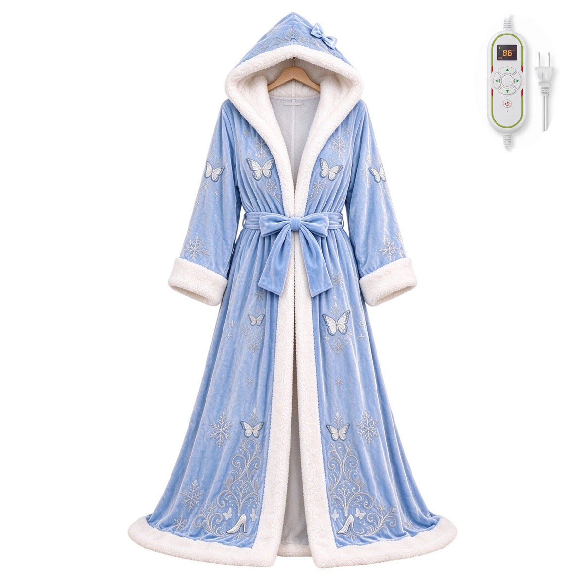 🎄🎄❄️❄️Heated Christmas Hooded Blanket Robe