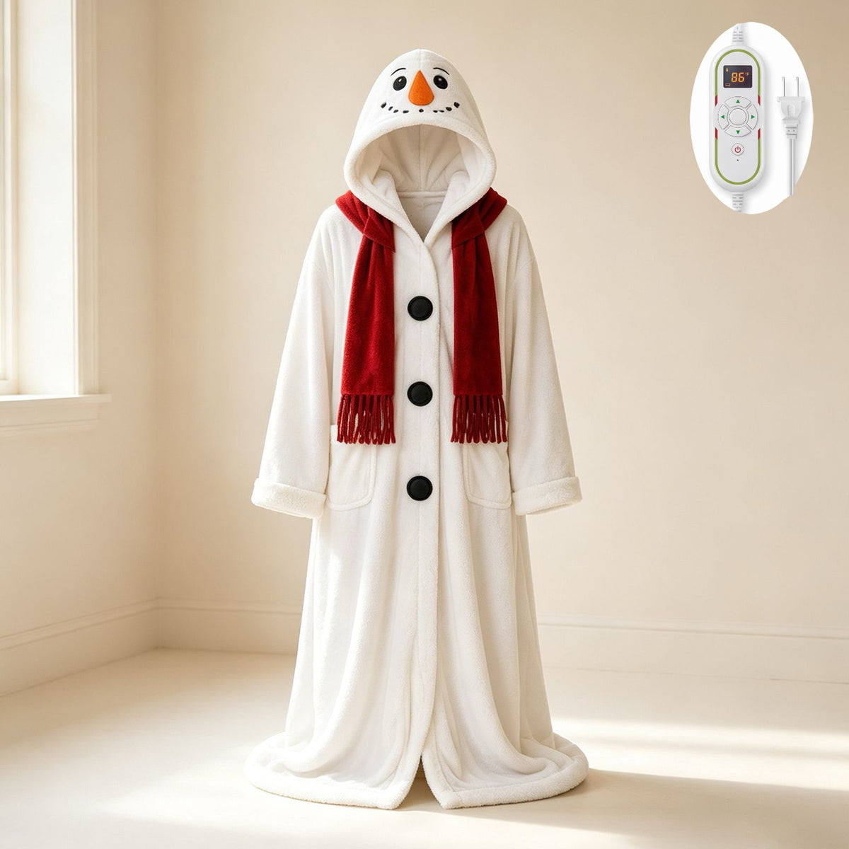 🎄🎄❄️❄️Heated Christmas Hooded Blanket Robe