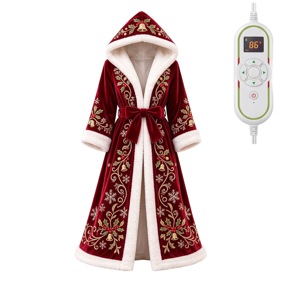 🎄🎄❄️❄️Heated Christmas Hooded Blanket Robe