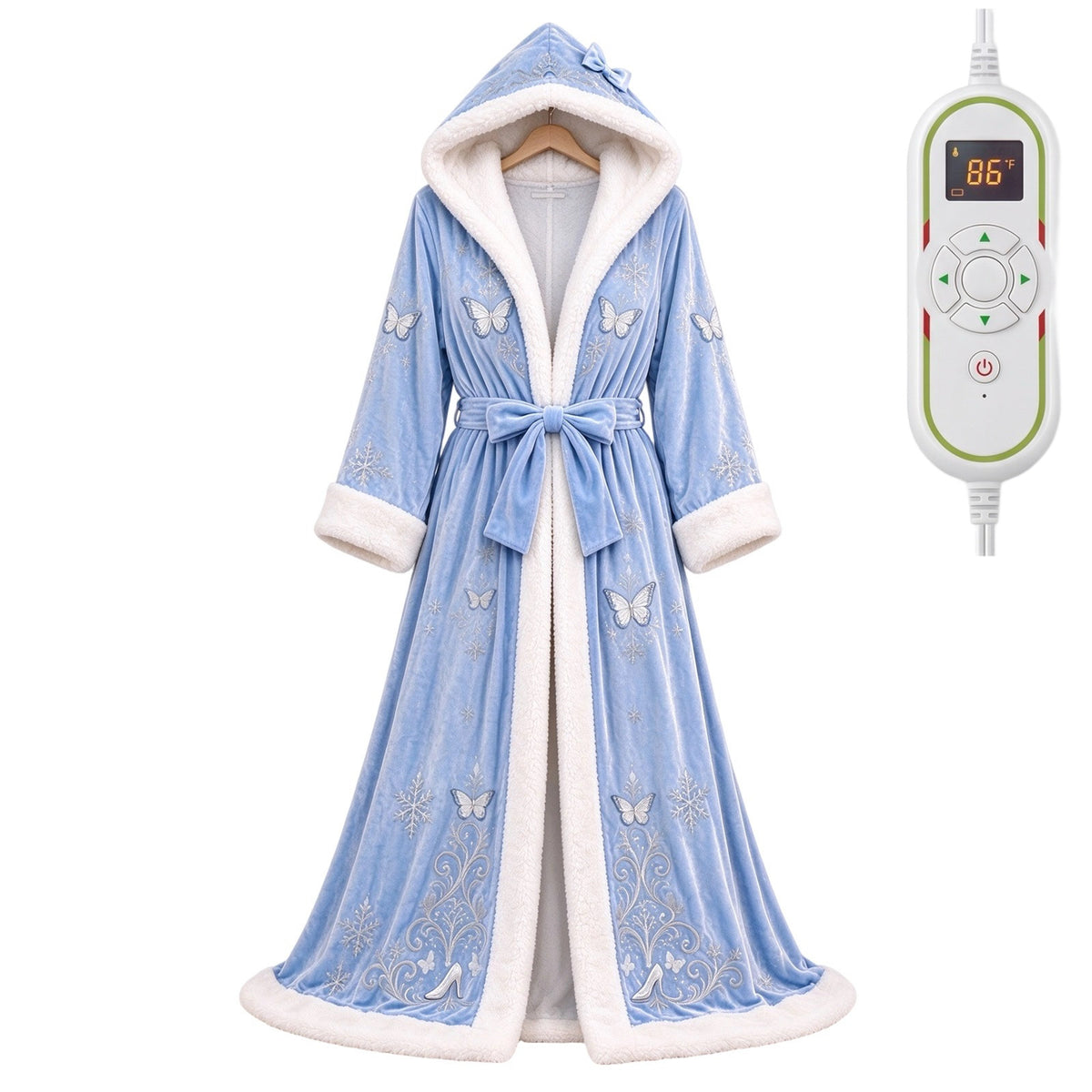 🎄🎄❄️❄️Heated Christmas Hooded Blanket Robe