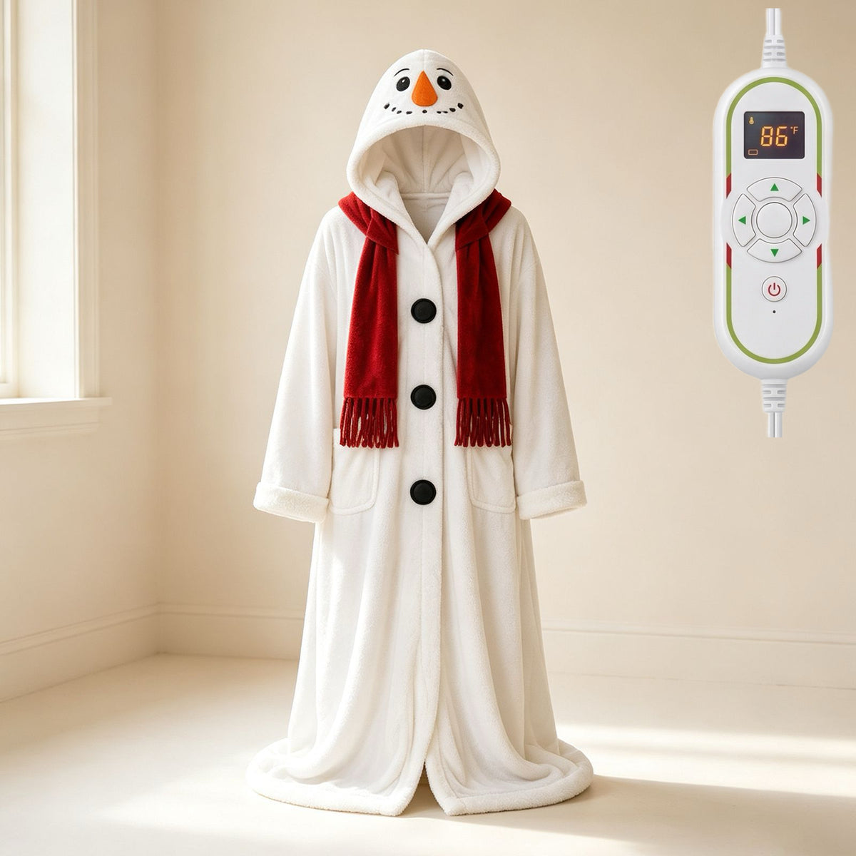 🎄🎄❄️❄️Heated Christmas Hooded Blanket Robe