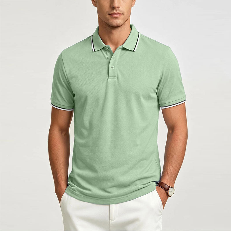 Men's Luxury Short-Sleeve Casual Polo