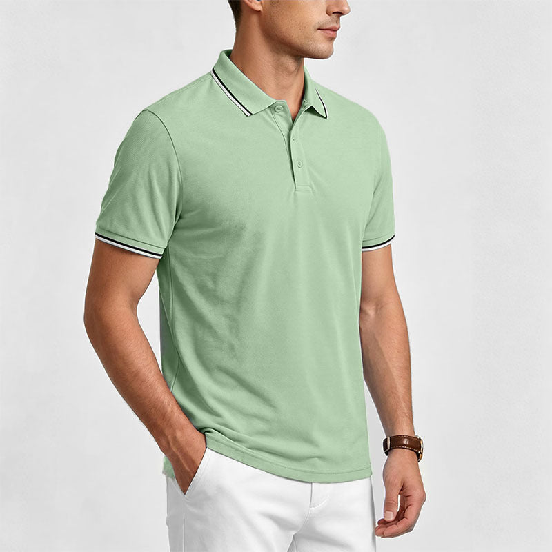 Men's Luxury Short-Sleeve Casual Polo