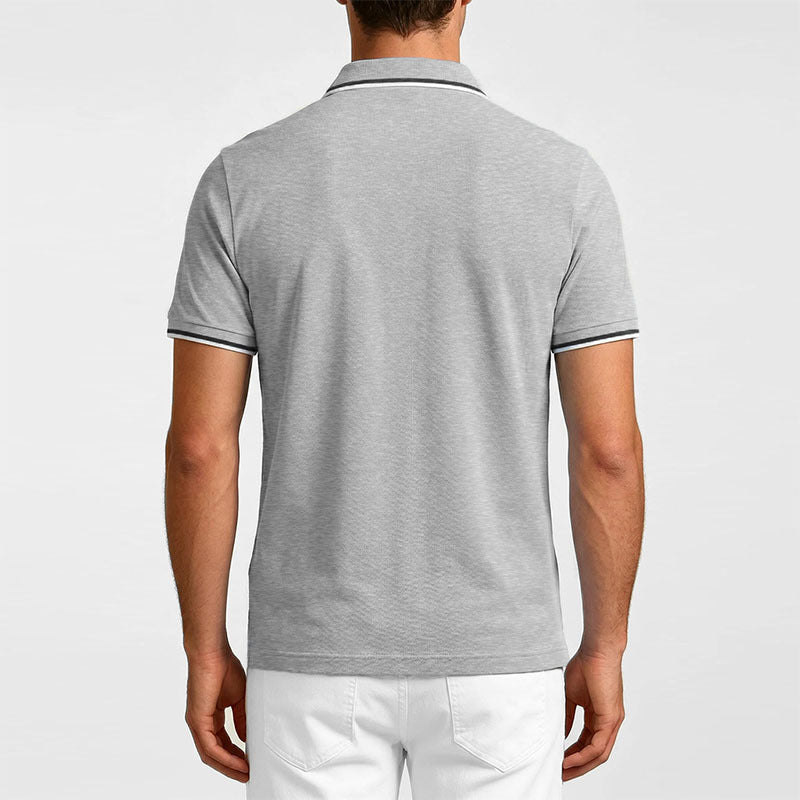 Men's Luxury Short-Sleeve Casual Polo