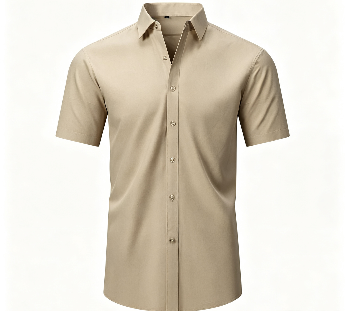 Men's Slim Fit High Stretch Long‑Sleeve Dress Shirt