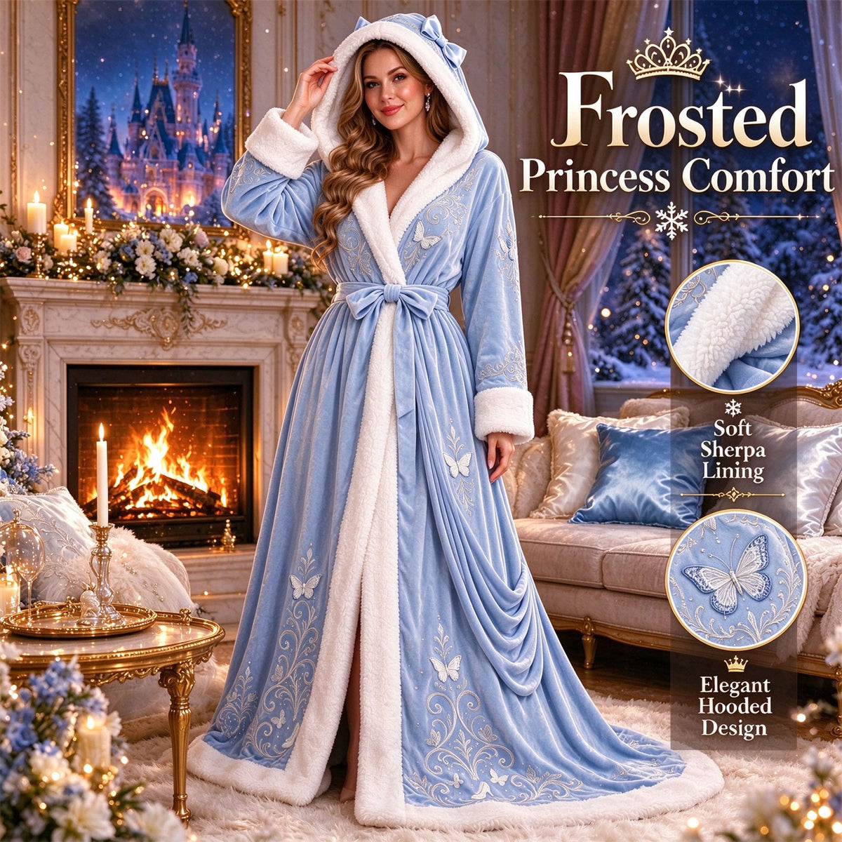 🎄🎄❄️❄️Heated Christmas Hooded Blanket Robe