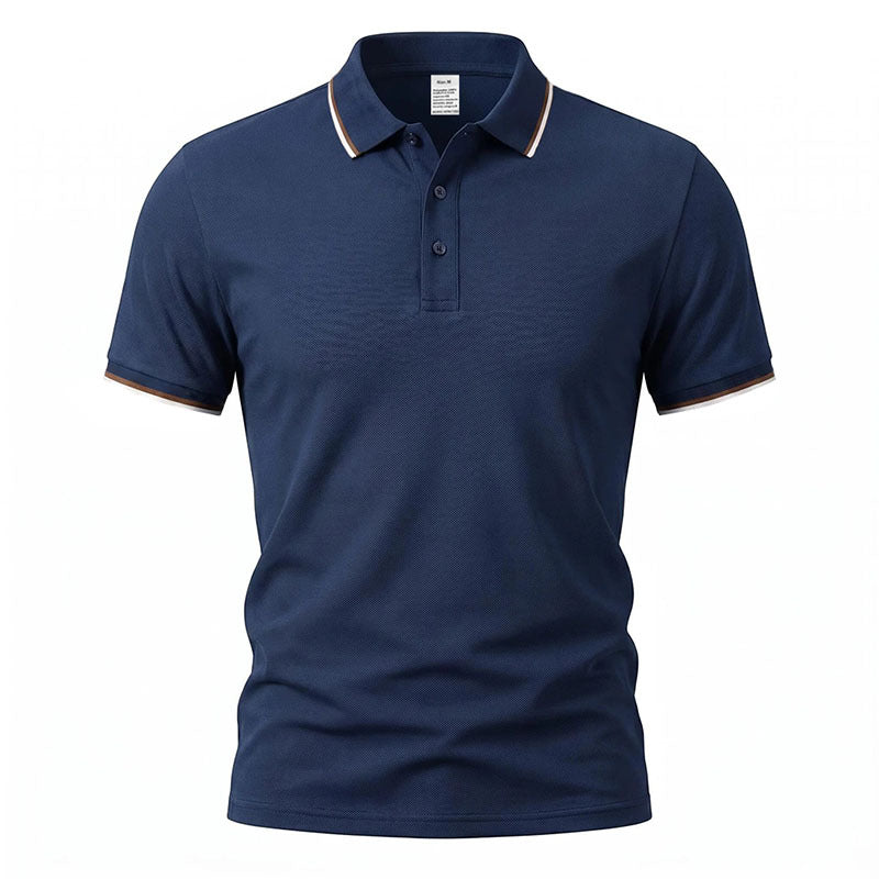 Men's Luxury Short-Sleeve Casual Polo