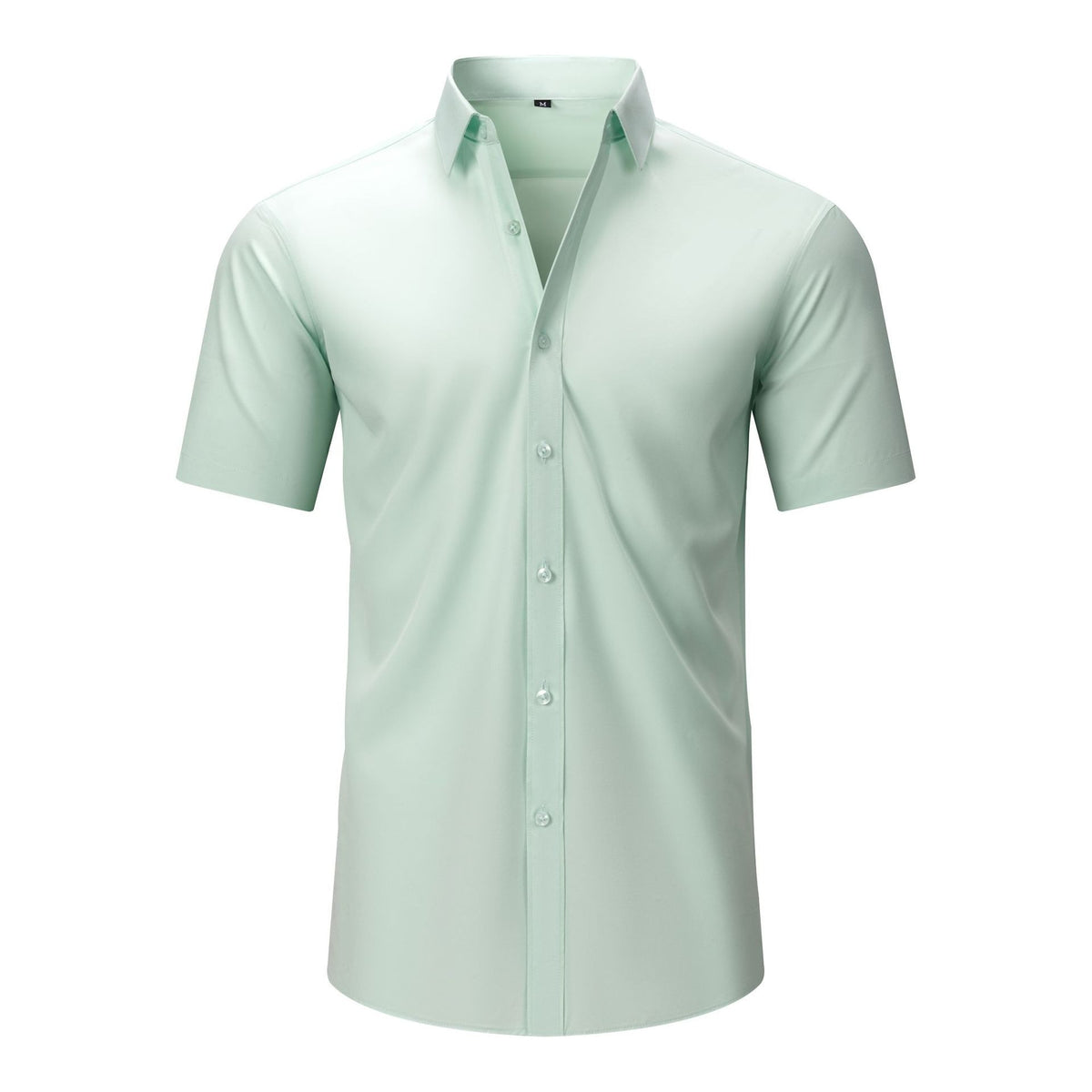 Men's Slim Fit High Stretch Long‑Sleeve Dress Shirt